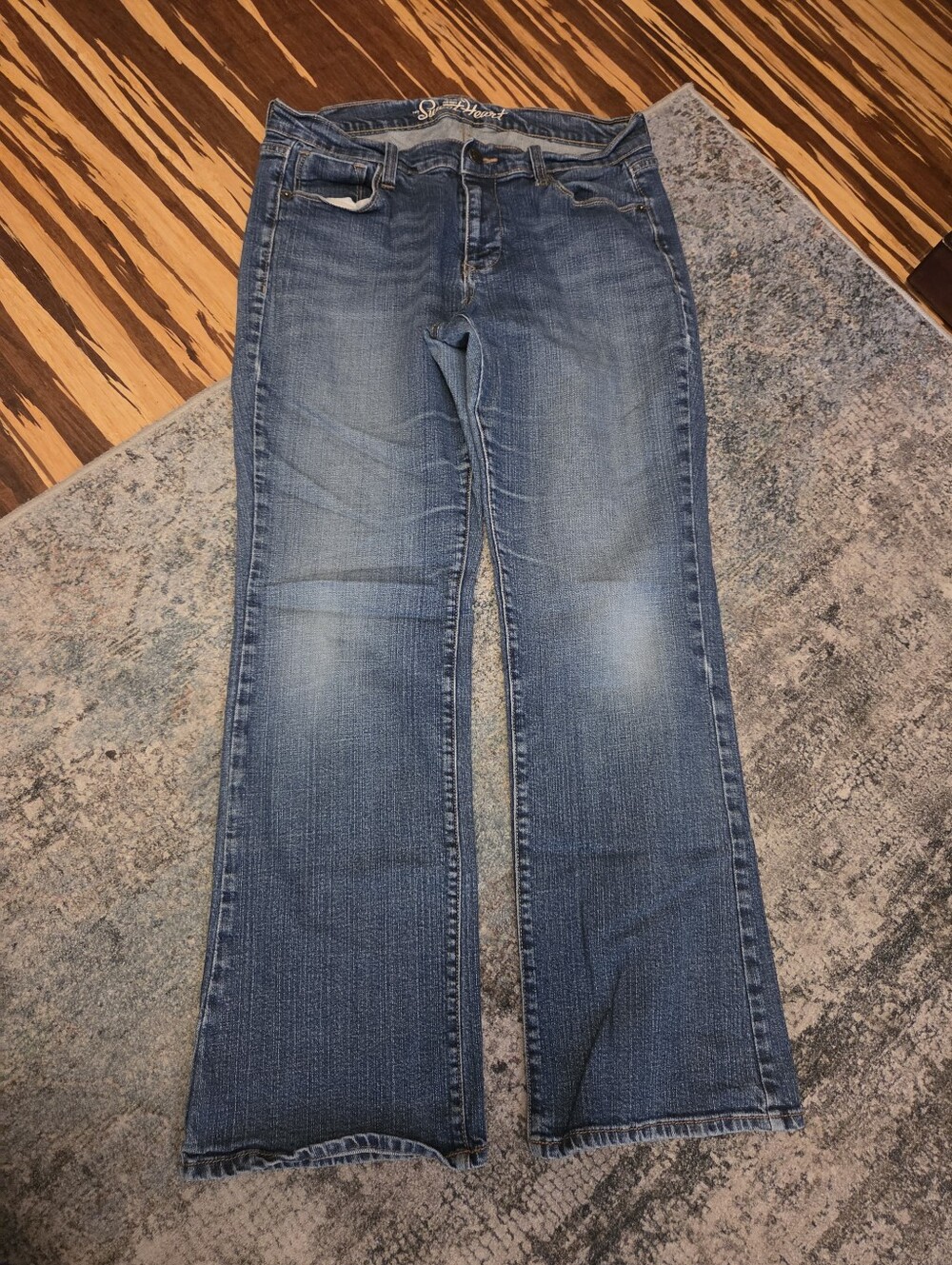 Old Navy The Sweetheart Bootcut Jeans Size 10 Short Blue Medium Wash Stretch